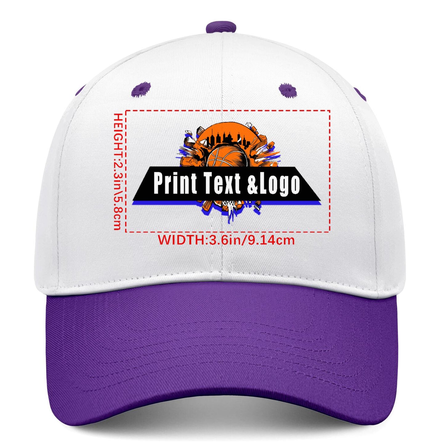 Custom Purple Sports Duckbill Mesh Cap - Unleash Your Athletic Style with Personal Touch