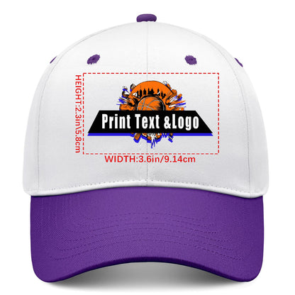 Custom Purple Sports Duckbill Mesh Cap - Unleash Your Athletic Style with Personal Touch
