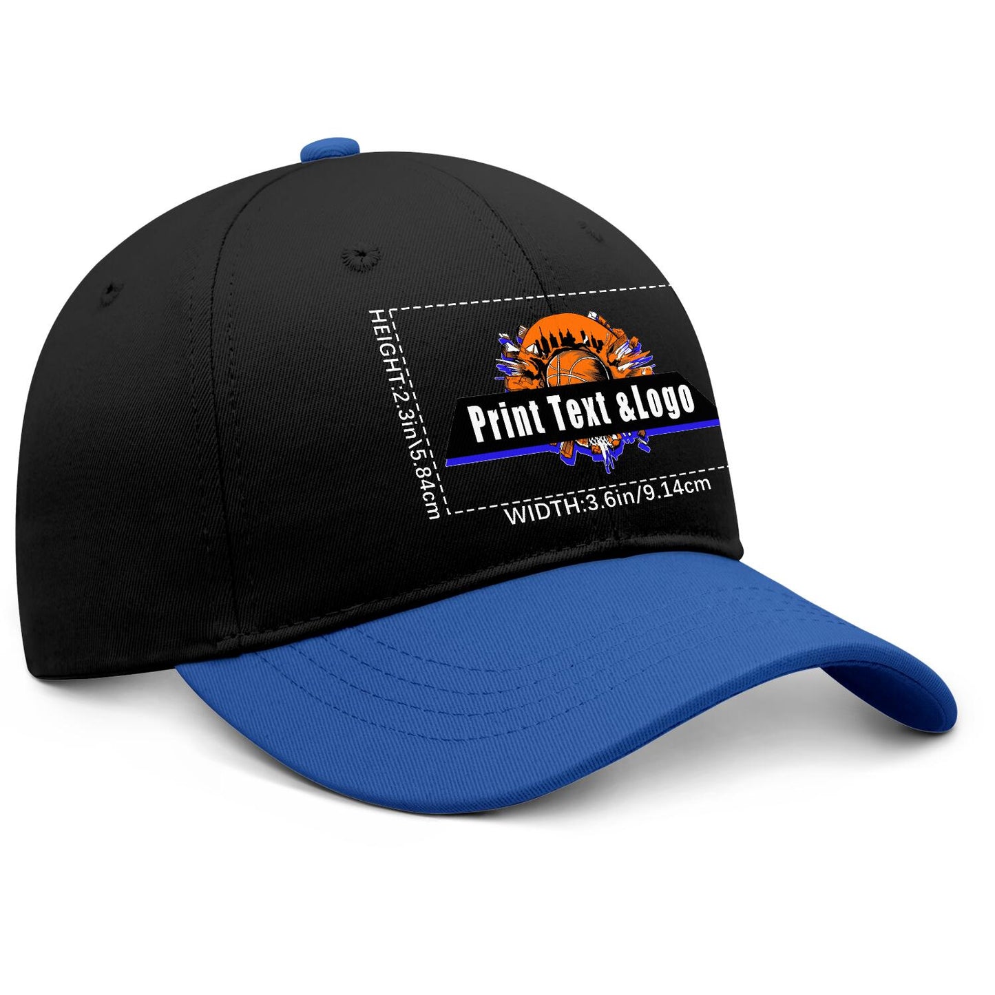 Custom Blue Sports Duckbill Mesh Cap - Unleash Your Athletic Style with Personal Touch