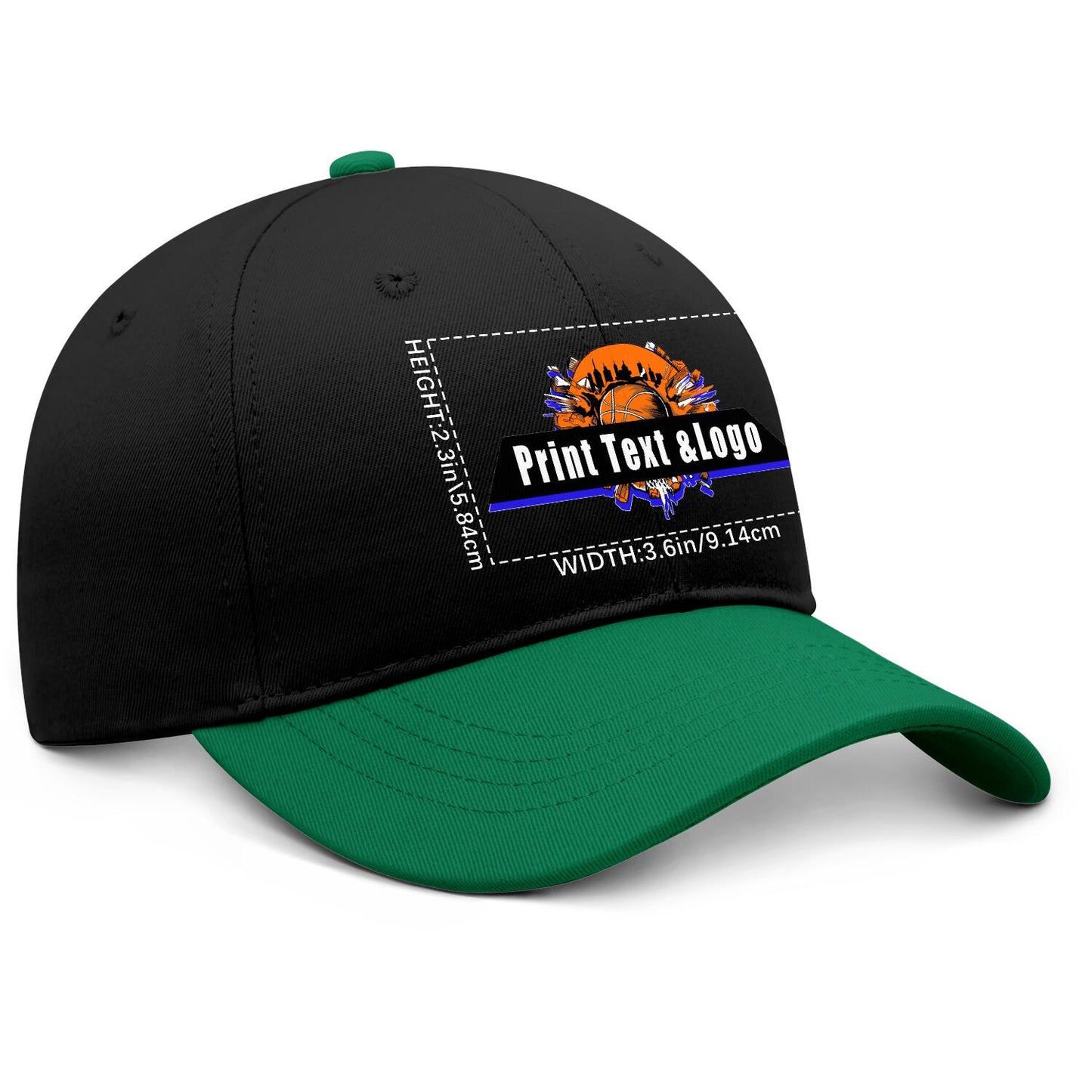 Custom Green Sports Duckbill Mesh Cap - Unleash Your Athletic Style with Personal Touch