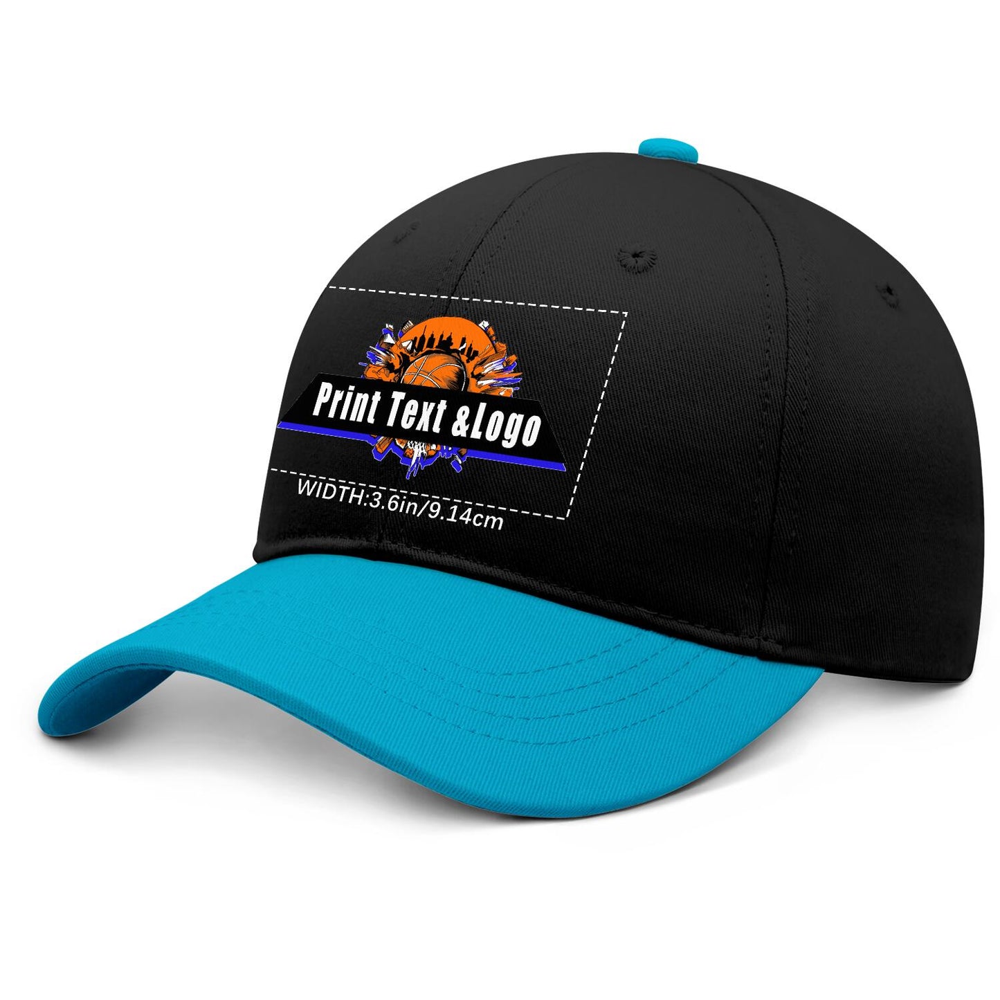 Custom Greenish Blue Sports Duckbill Mesh Cap - Unleash Your Athletic Style with Personal Touch