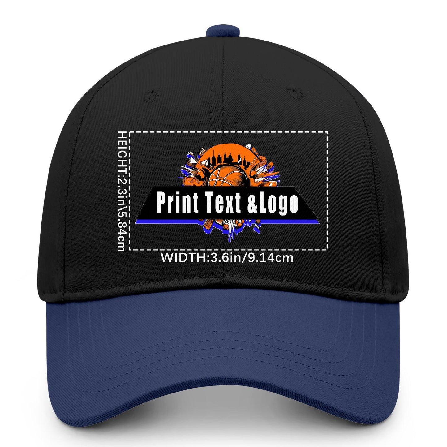 Custom Navy Blue Sports Duckbill Mesh Cap - Unleash Your Athletic Style with Personal Touch