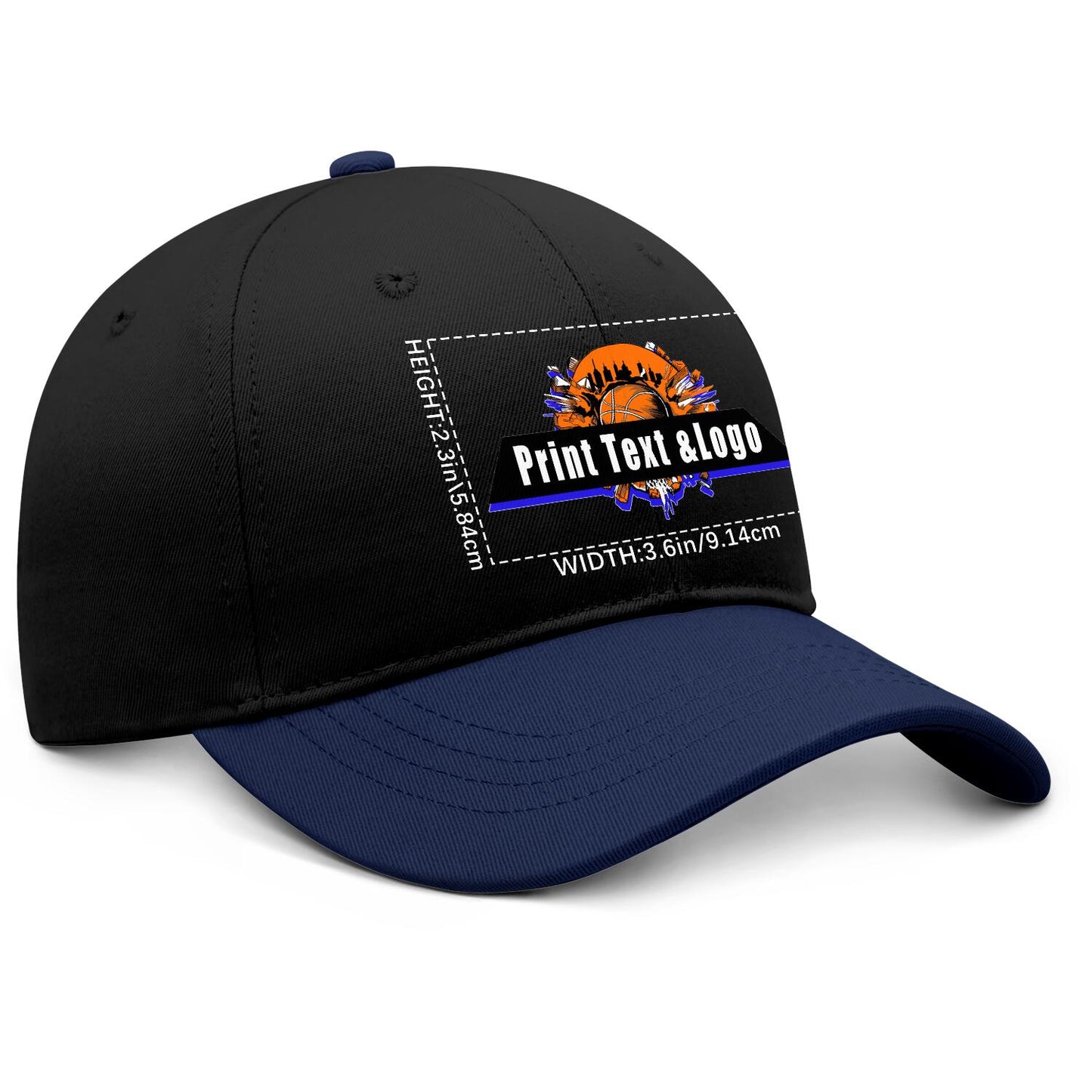 Custom Navy Blue Sports Duckbill Mesh Cap - Unleash Your Athletic Style with Personal Touch