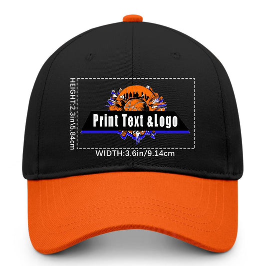 Custom Orange Sports Duckbill Mesh Cap - Unleash Your Athletic Style with Personal Touch