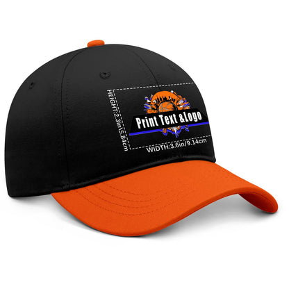 Custom Orange Sports Duckbill Mesh Cap - Unleash Your Athletic Style with Personal Touch