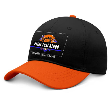 Custom Orange Sports Duckbill Mesh Cap - Unleash Your Athletic Style with Personal Touch