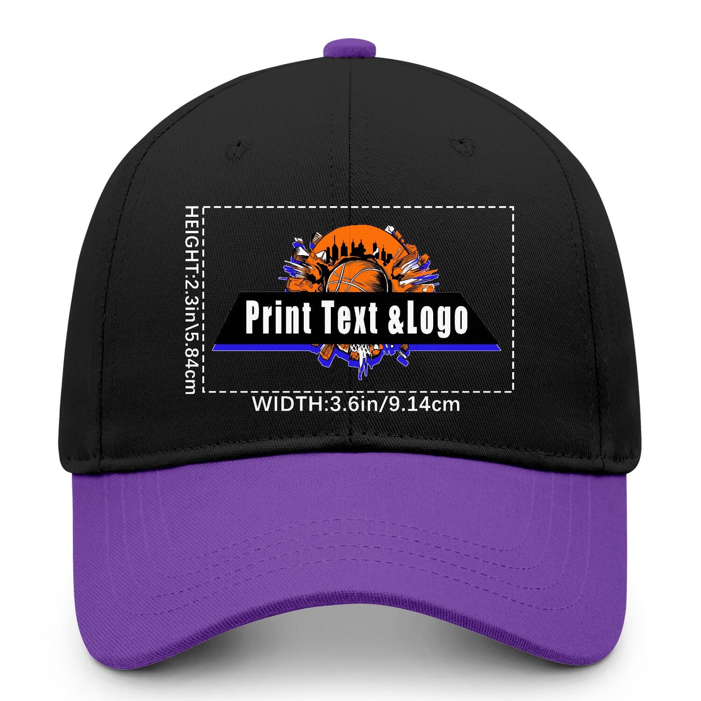 Custom Purple Sports Duckbill Mesh Cap - Unleash Your Athletic Style with Personal Touch