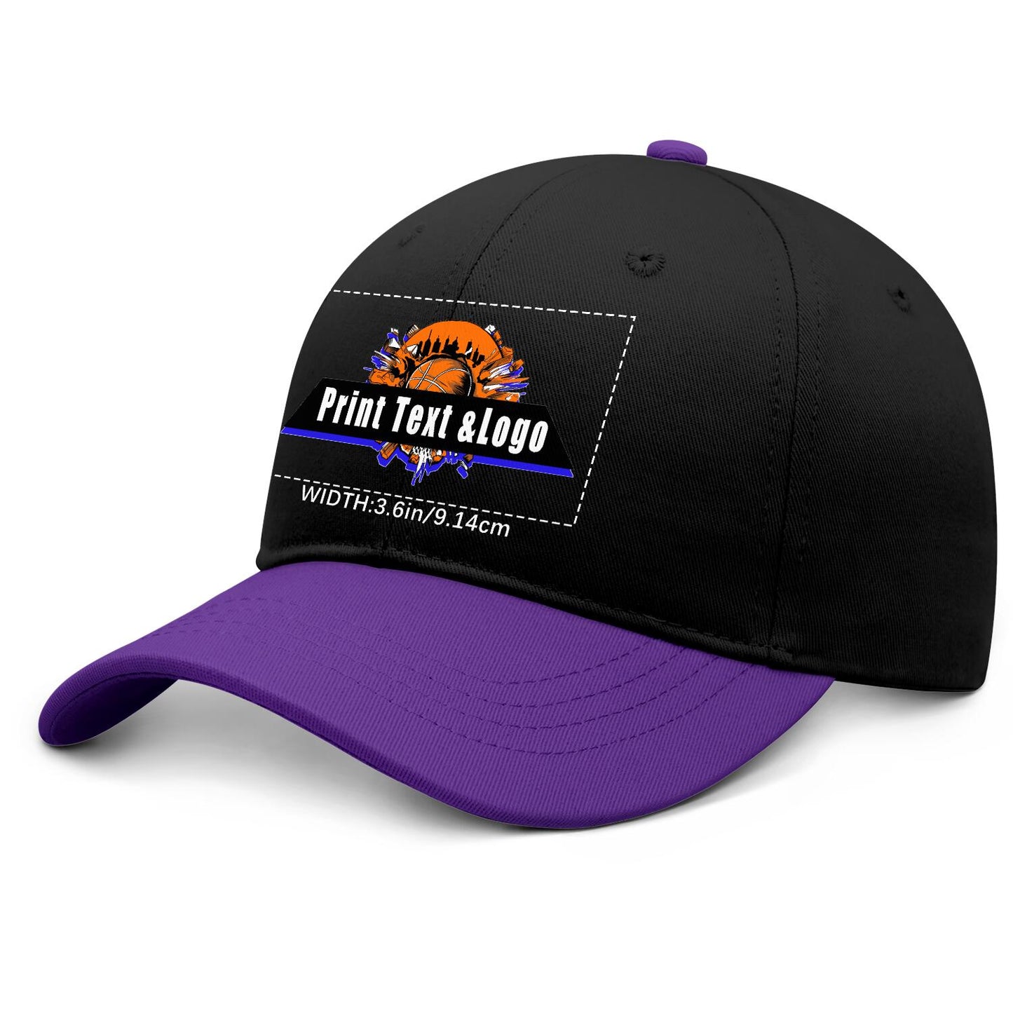 Custom Purple Sports Duckbill Mesh Cap - Unleash Your Athletic Style with Personal Touch