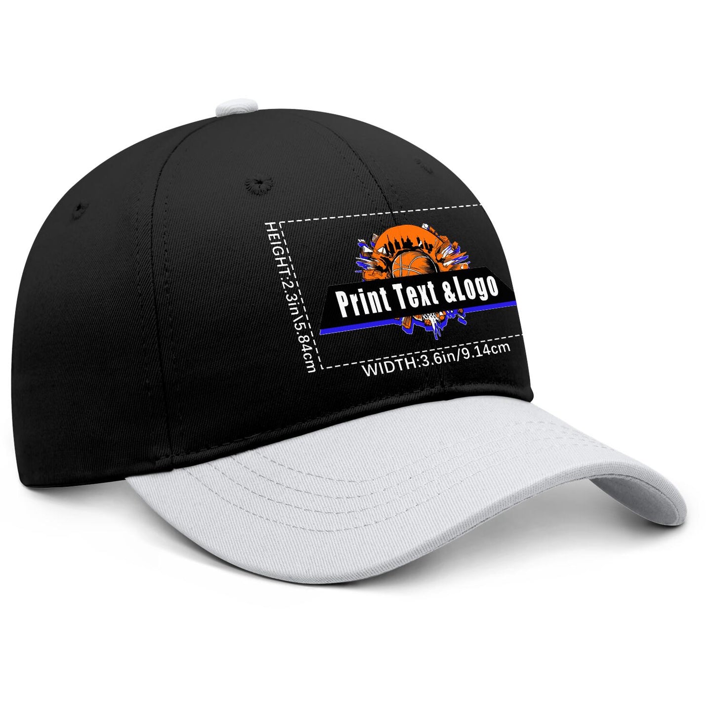 Custom White Sports Duckbill Mesh Cap - Unleash Your Athletic Style with Personal Touch