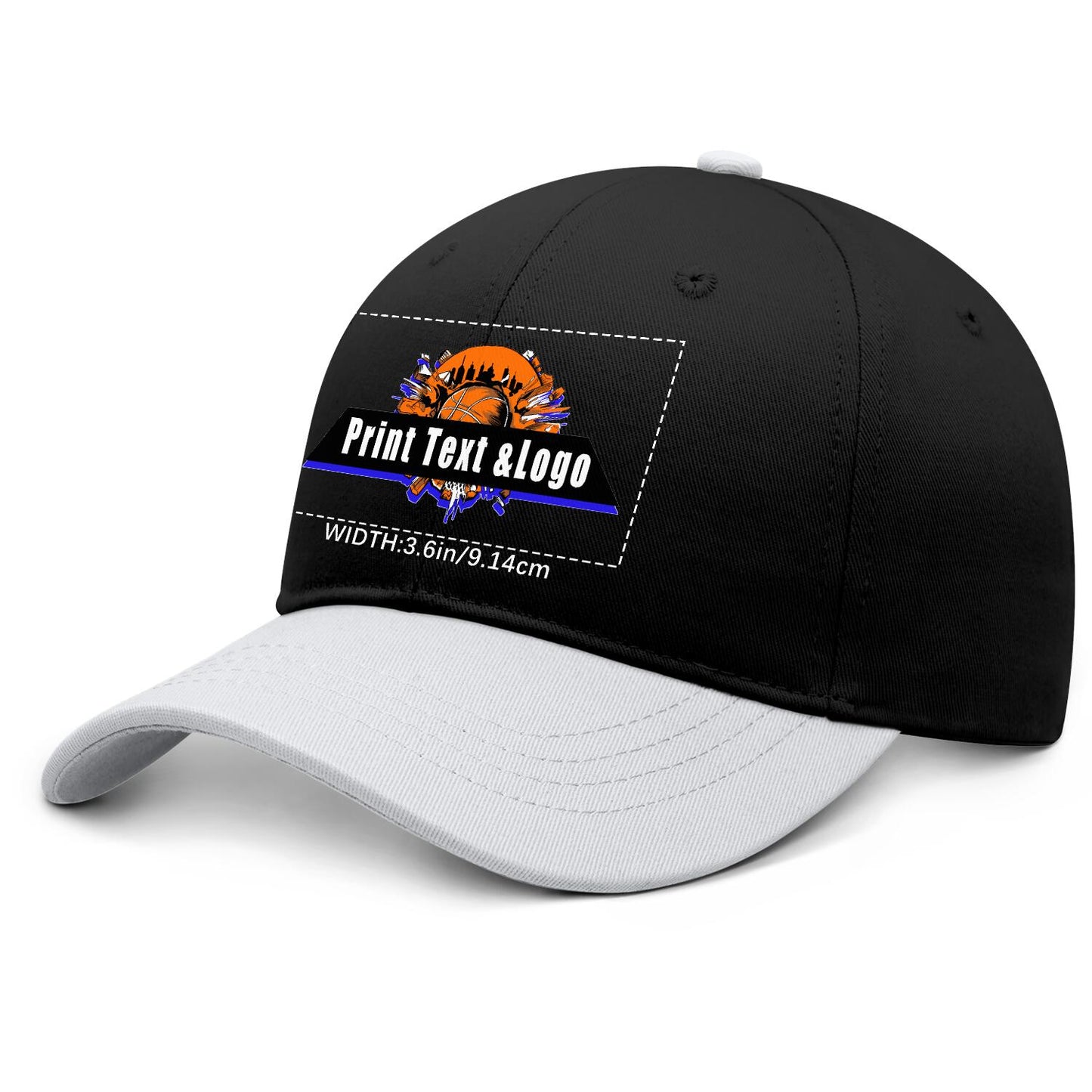 Custom White Sports Duckbill Mesh Cap - Unleash Your Athletic Style with Personal Touch