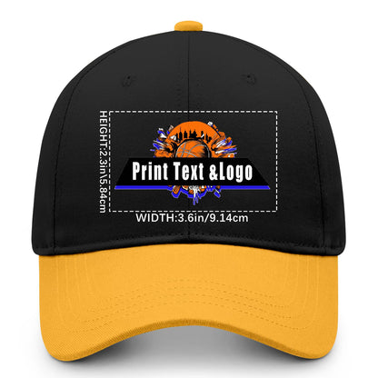 Custom Yellow Sports Duckbill Mesh Cap - Unleash Your Athletic Style with Personal Touch