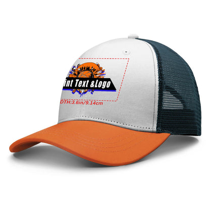 Custom Black-Red Outdoor Duckbill Mesh Cap with White Top Stylish and Functional for Every Adventure