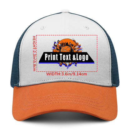 Custom Black-Red Outdoor Duckbill Mesh Cap with White Top Stylish and Functional for Every Adventure