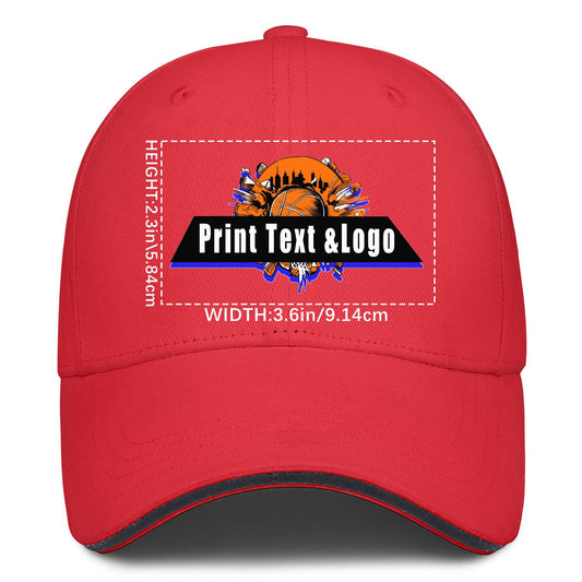Custom Red Duckbill Mesh Cap Elevate Your Style with Personalized Comfort
