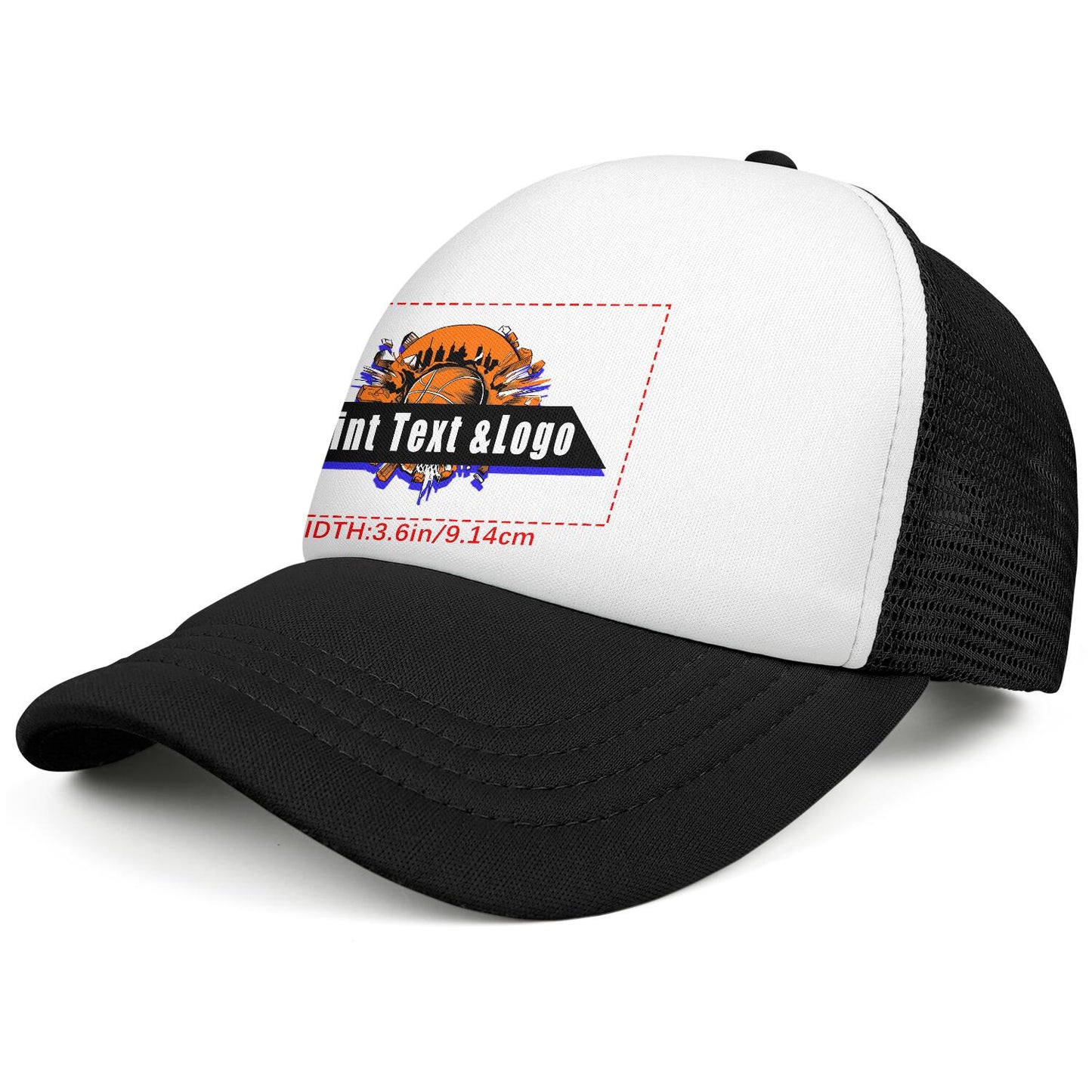 Custom Black Sponge Mesh Cap - Tailored Comfort and Style for Every Occasion