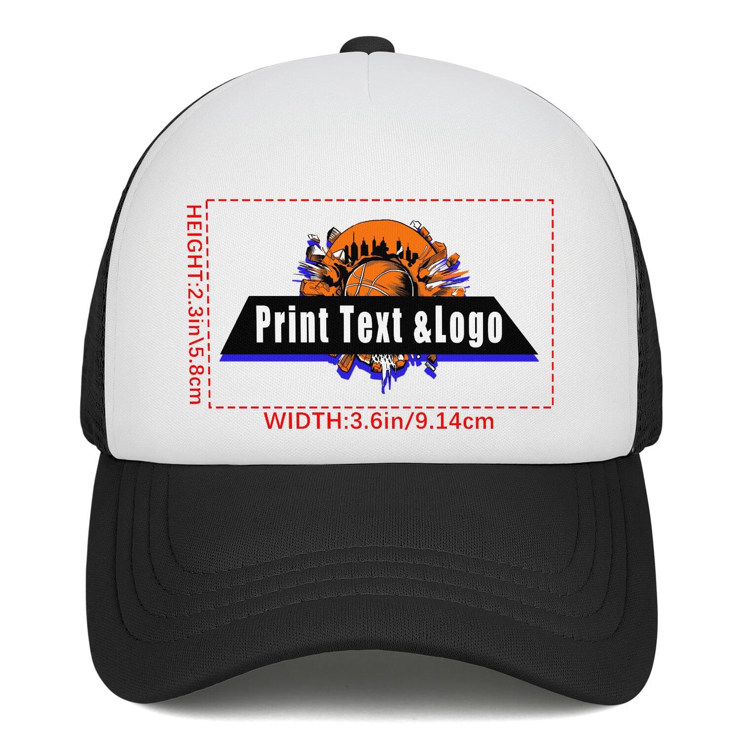Custom Black Sponge Mesh Cap - Tailored Comfort and Style for Every Occasion