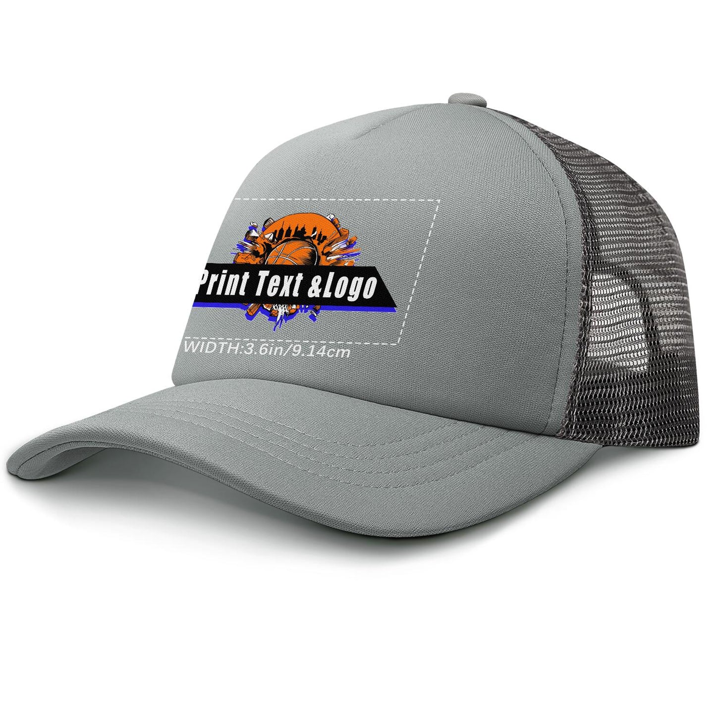 Custom Grey Green Sponge Mesh Cap - Tailored Comfort and Style for Every Occasion