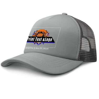 Custom Grey Green Sponge Mesh Cap - Tailored Comfort and Style for Every Occasion