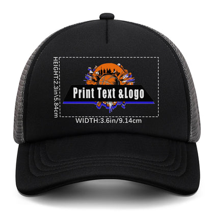 Custom Ink Color Sponge Mesh Cap - Tailored Comfort and Style for Every Occasion