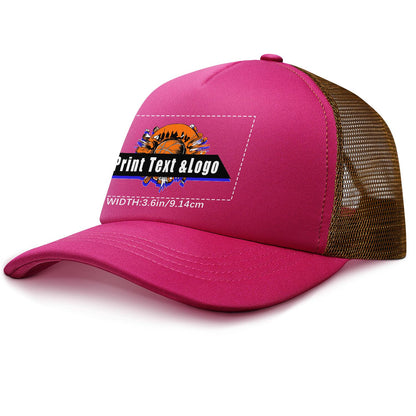 Custom Rose Red Sponge Mesh Cap - Tailored Comfort and Style for Every Occasion