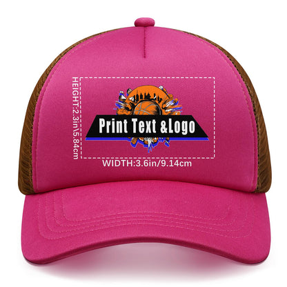Custom Rose Red Sponge Mesh Cap - Tailored Comfort and Style for Every Occasion
