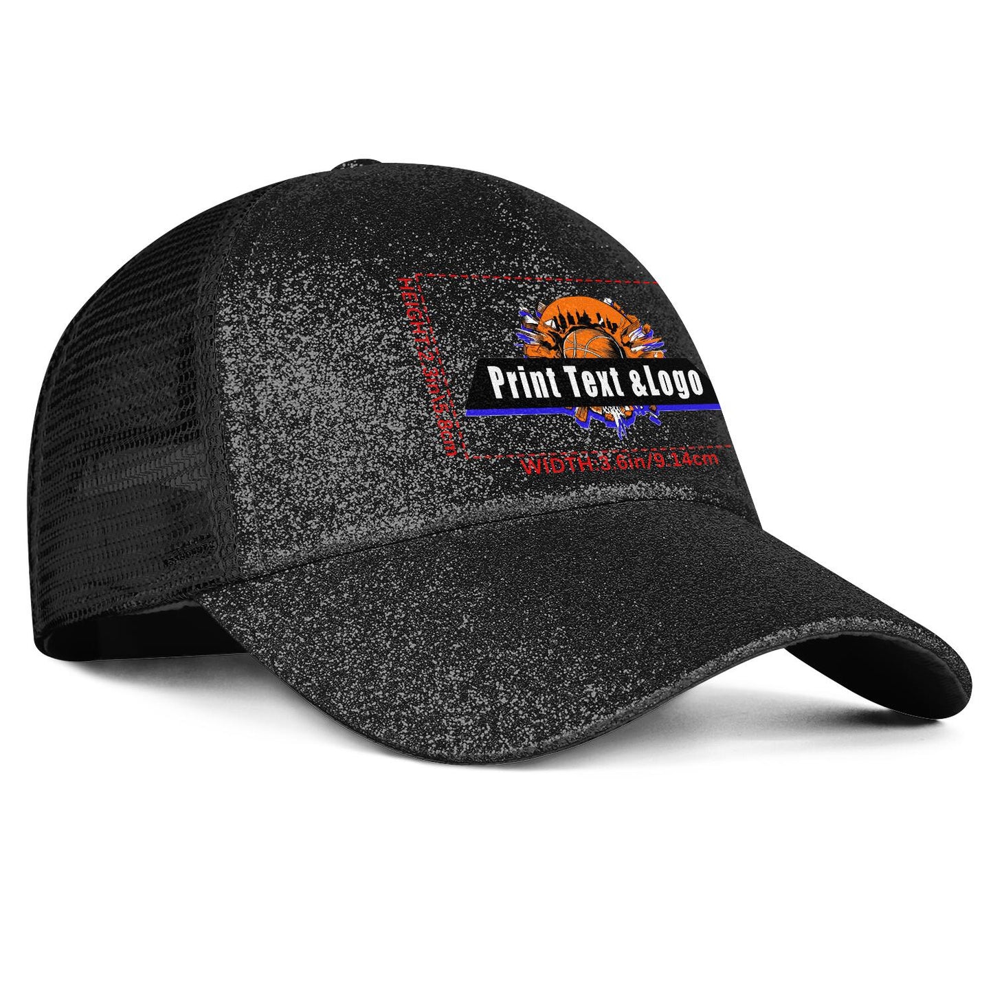 Custom Sparkling Ponytail Duckbill Cap - Shine with Personalized Style