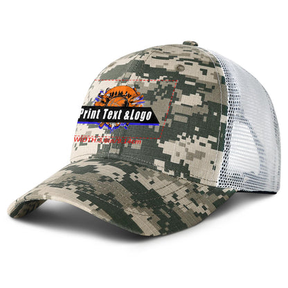 Custom Army Green Duckbill Mesh Cap Elevate Your Style with Personalized Comfort