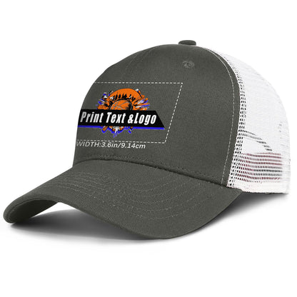Custom Dark-Blue Duckbill Mesh Cap Elevate Your Style with Personalized Comfort