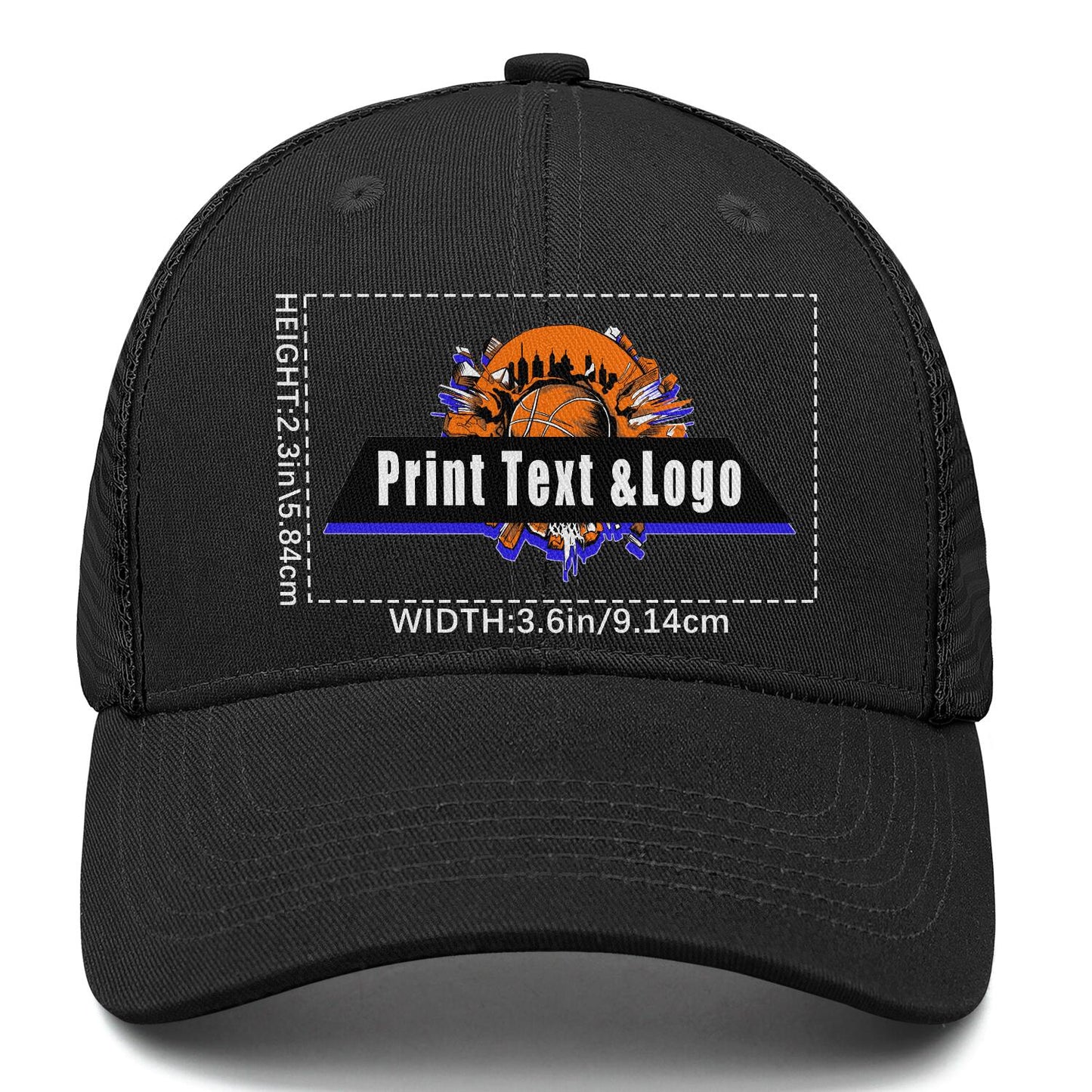 Custom Black Duckbill Mesh Cap Elevate Your Style with Personalized Comfort