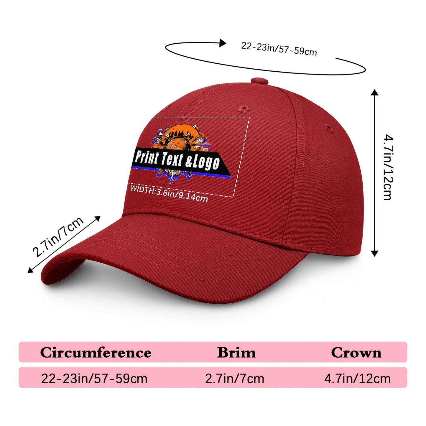 Custom Dark-Red Duckbill Mesh Cap Elevate Your Style with Personalized Comfort