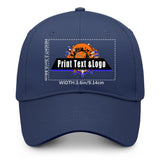 Custom Navy-Blue Duckbill Mesh Cap Elevate Your Style with Personalized Comfort