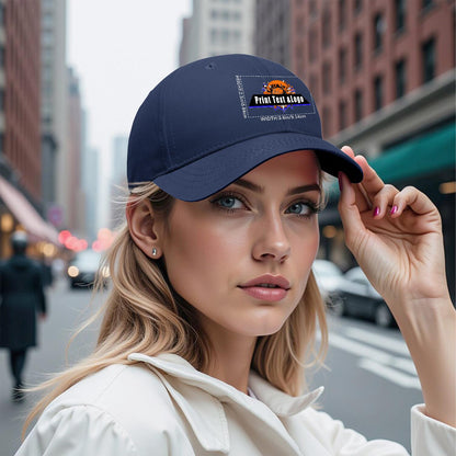 Custom Navy-Blue Duckbill Mesh Cap Elevate Your Style with Personalized Comfort