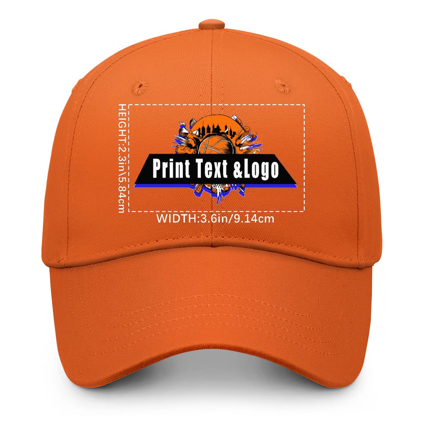 Custom Orange Duckbill Mesh Cap Elevate Your Style with Personalized Comfort