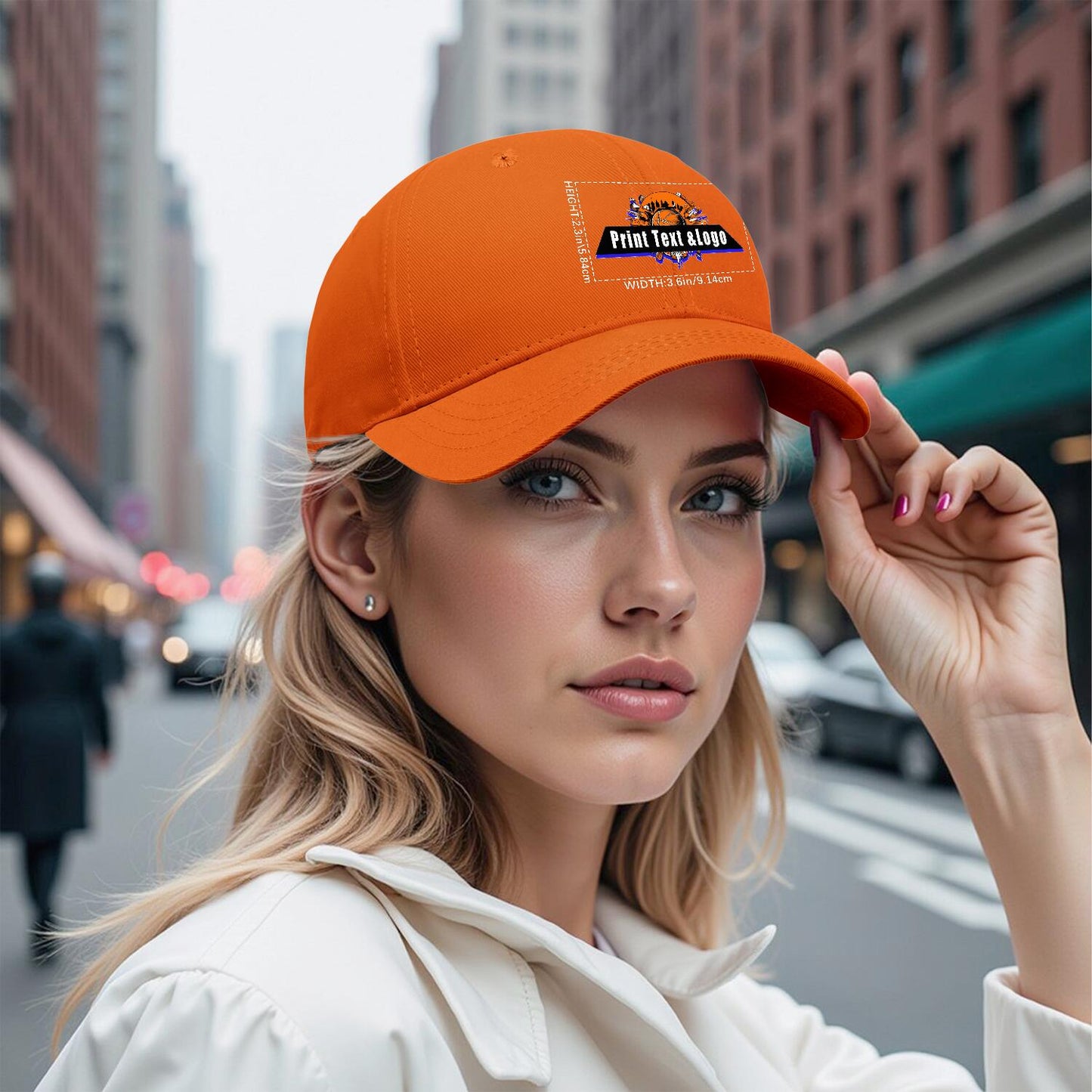 Custom Orange Duckbill Mesh Cap Elevate Your Style with Personalized Comfort