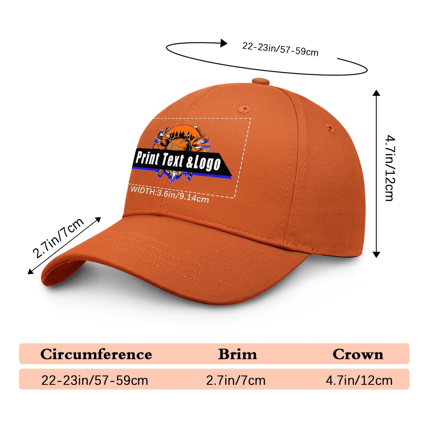 Custom Orange Duckbill Mesh Cap Elevate Your Style with Personalized Comfort