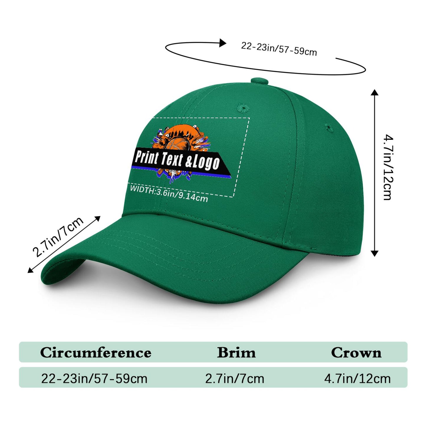 Custom Sea-Green Duckbill Mesh Cap Elevate Your Style with Personalized Comfort