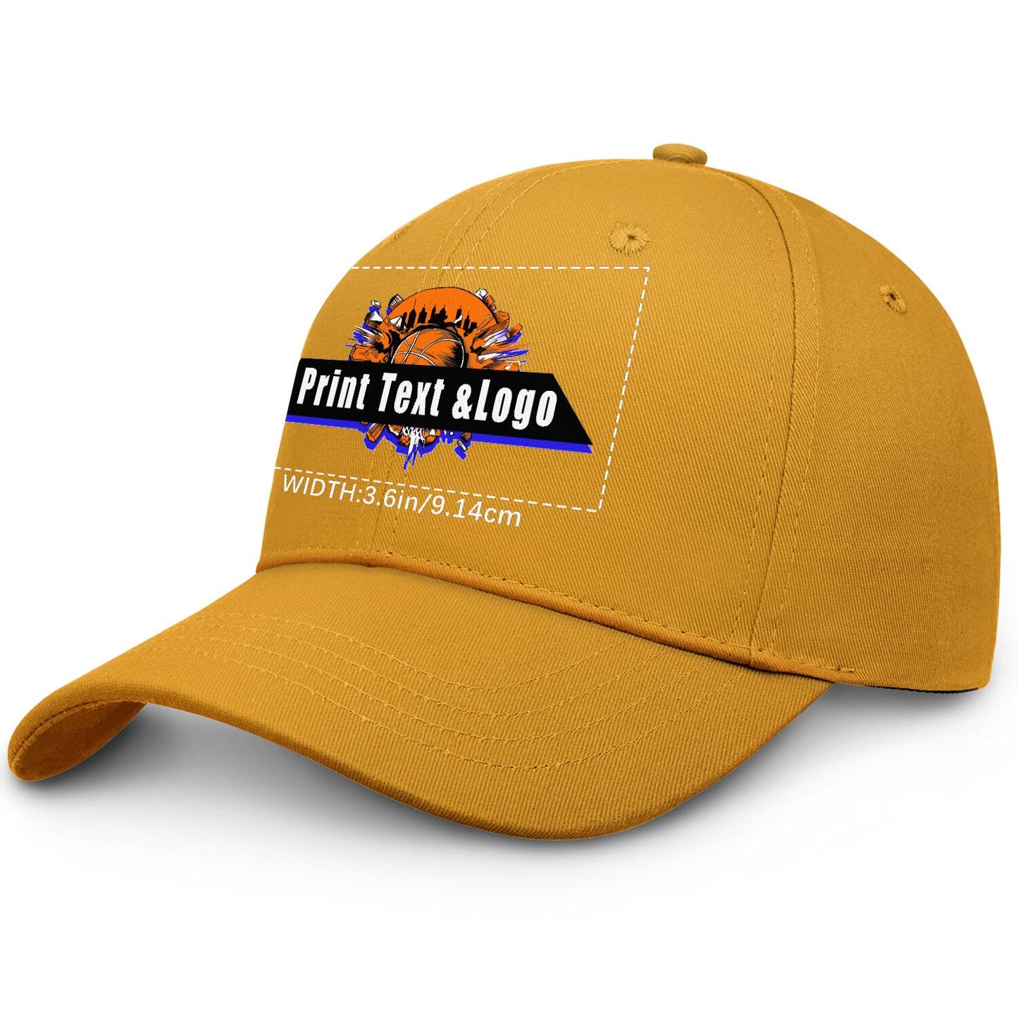 Custom Yellow Duckbill Mesh Cap Elevate Your Style with Personalized Comfort