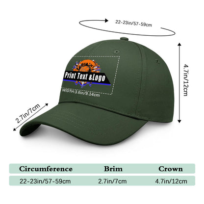 Custom Army-Green Duckbill Mesh Cap Elevate Your Style with Personalized Comfort