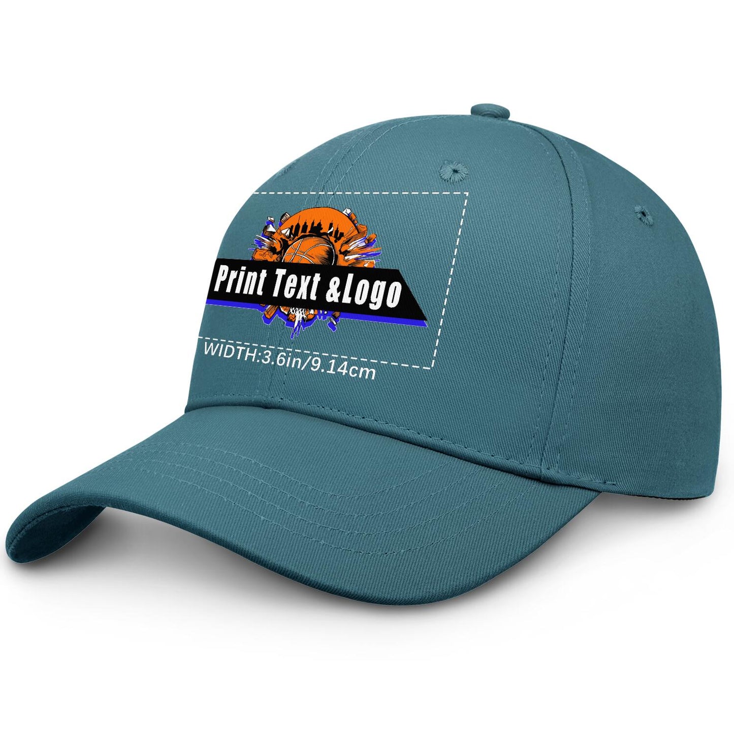 Custom Blue-Green Duckbill Mesh Cap Elevate Your Style with Personalized Comfort