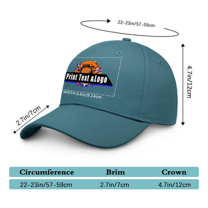 Custom Blue-Green Duckbill Mesh Cap Elevate Your Style with Personalized Comfort