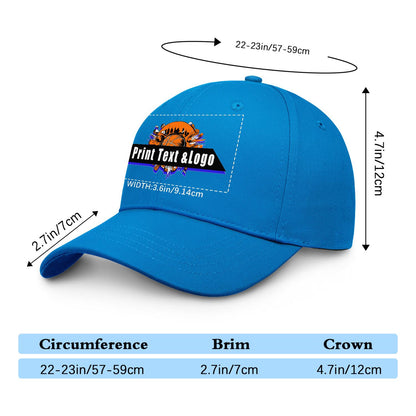 Custom Bright-Blue Duckbill Mesh Cap Elevate Your Style with Personalized Comfort