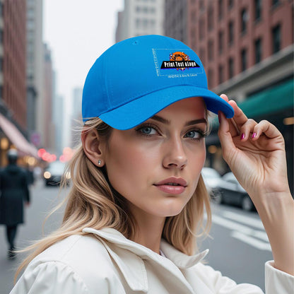 Custom Bright-Blue Duckbill Mesh Cap Elevate Your Style with Personalized Comfort