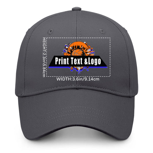 Custom Charcoal-Grey Duckbill Mesh Cap Elevate Your Style with Personalized Comfort