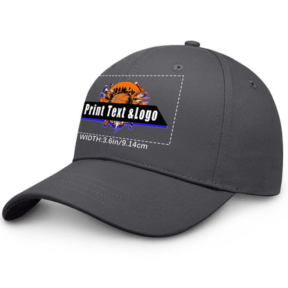 Custom Charcoal-Grey Duckbill Mesh Cap Elevate Your Style with Personalized Comfort