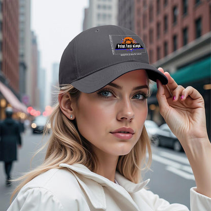 Custom Charcoal-Grey Duckbill Mesh Cap Elevate Your Style with Personalized Comfort