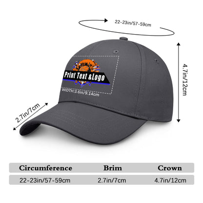 Custom Charcoal-Grey Duckbill Mesh Cap Elevate Your Style with Personalized Comfort