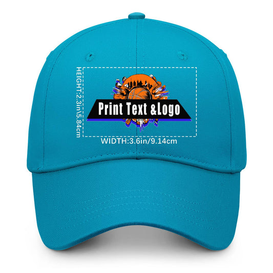 Custom Sky-Blue Duckbill Mesh Cap Elevate Your Style with Personalized Comfort