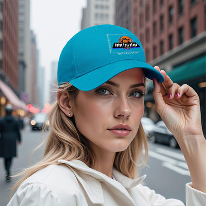 Custom Sky-Blue Duckbill Mesh Cap Elevate Your Style with Personalized Comfort