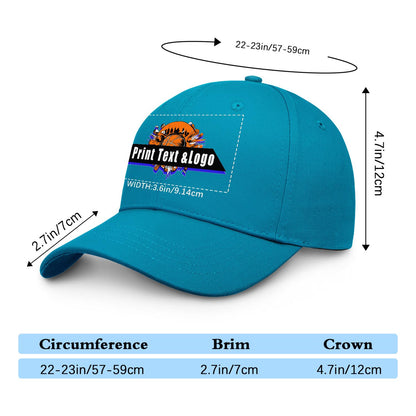 Custom Sky-Blue Duckbill Mesh Cap Elevate Your Style with Personalized Comfort