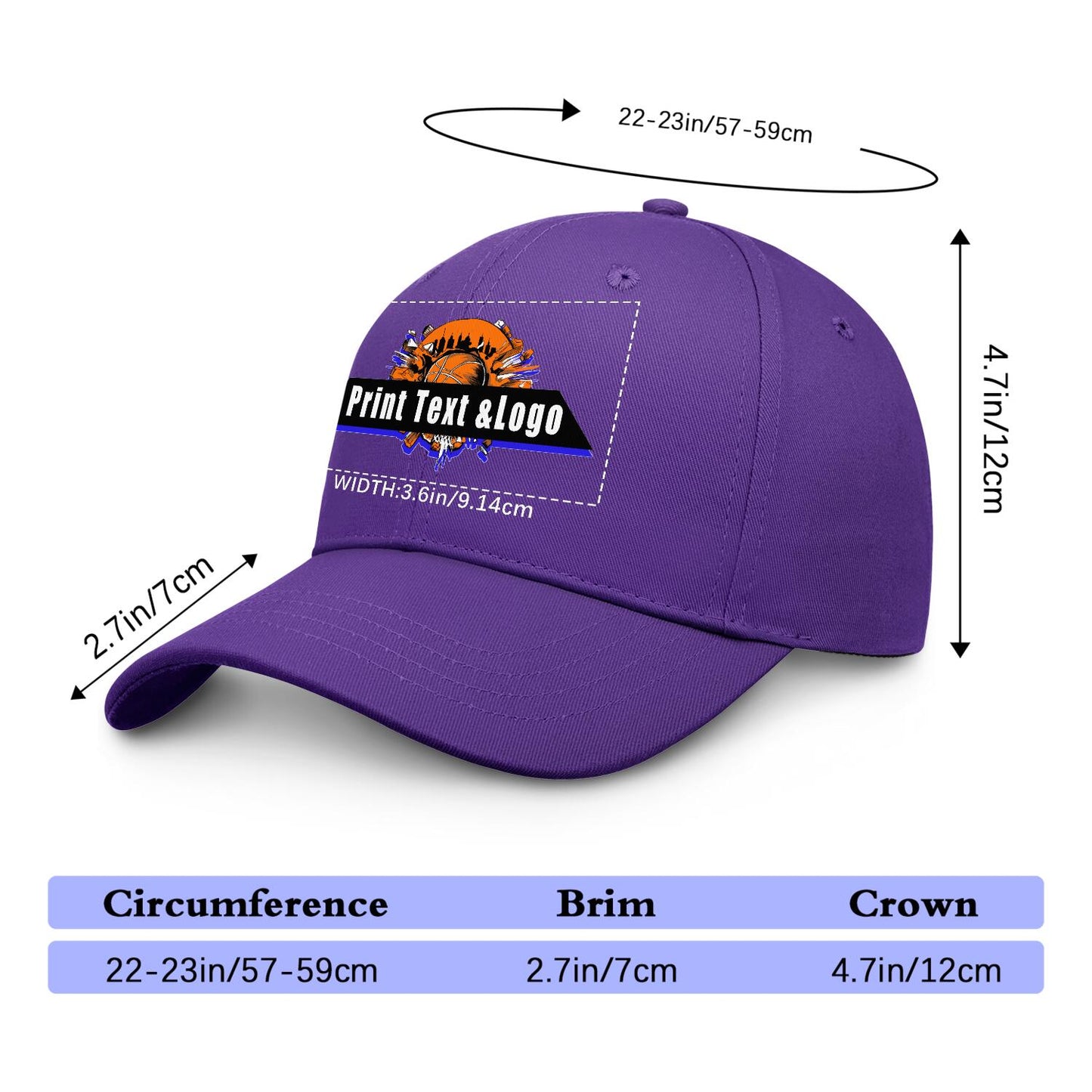 Custom Purple Duckbill Mesh Cap Elevate Your Style with Personalized Comfort
